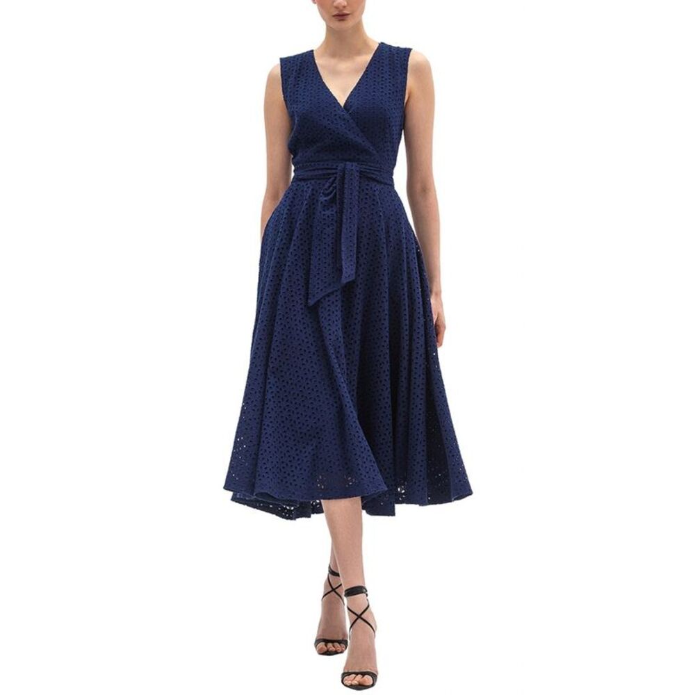 Bgl Womens  Sleeveless Midi Dress, Blue